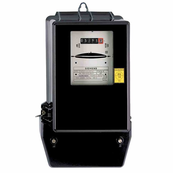 Analoger Stromzähler Siemens, groß